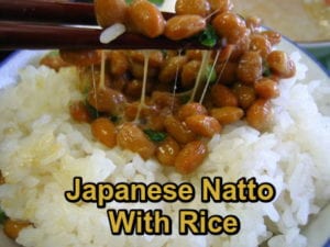 Natto with rice
