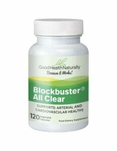 Blockbuster allclear supplements for clogged arteries