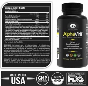 Alphaviril supplements for ed