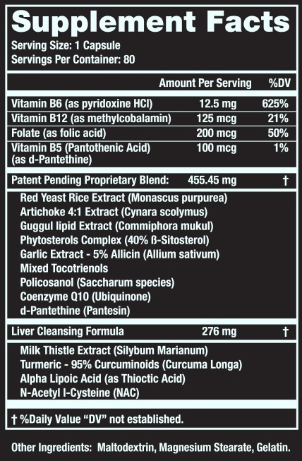Cholesterol Optimizer ingredients 