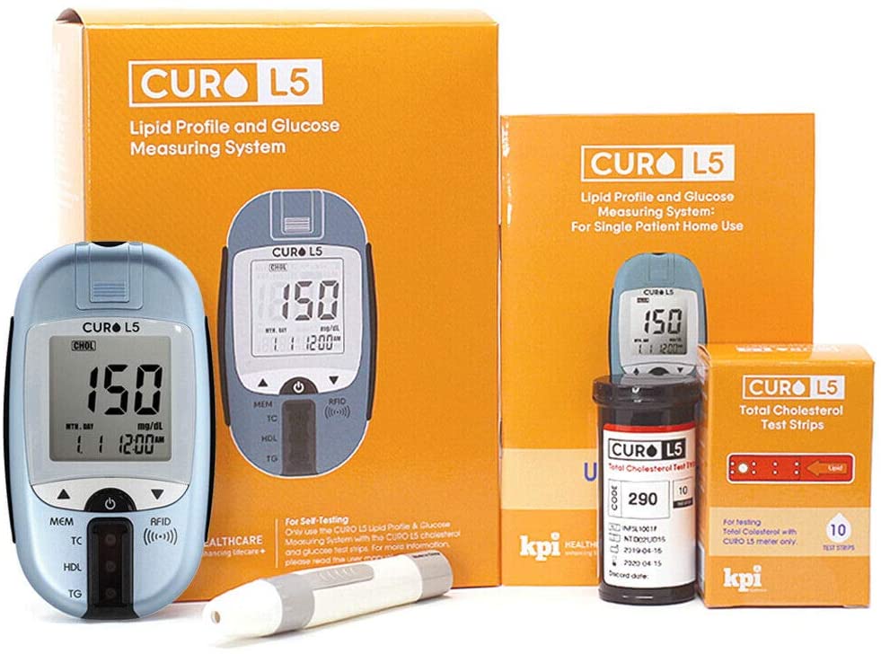 Total Cholesterol Blood Test Home Kit Curo L5 Amazon