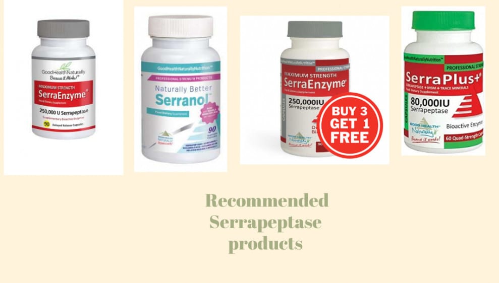 Recommended Serrapeptase supplements